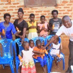Sofiat's Children receiving donation